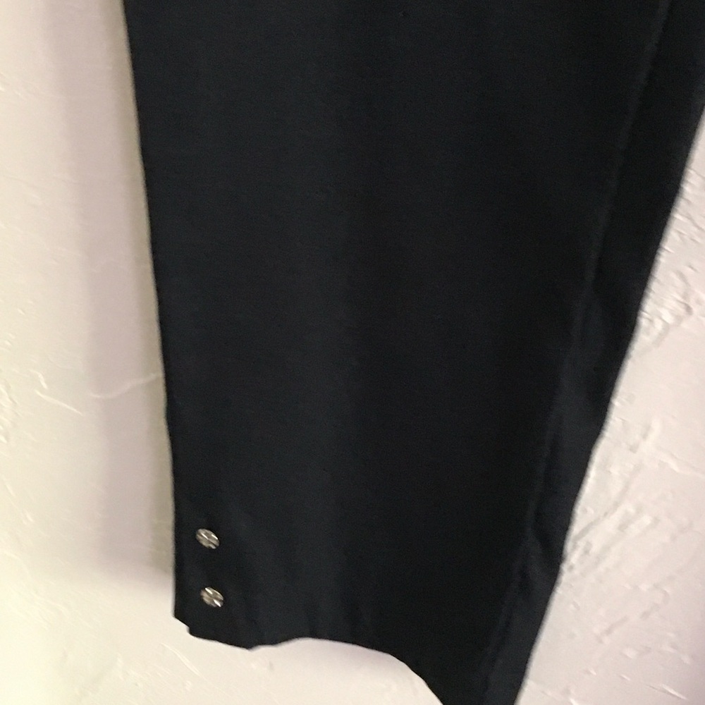 Jessica Riley Black High Waist Slim Cropped Pants Large - Picture 3 of 10